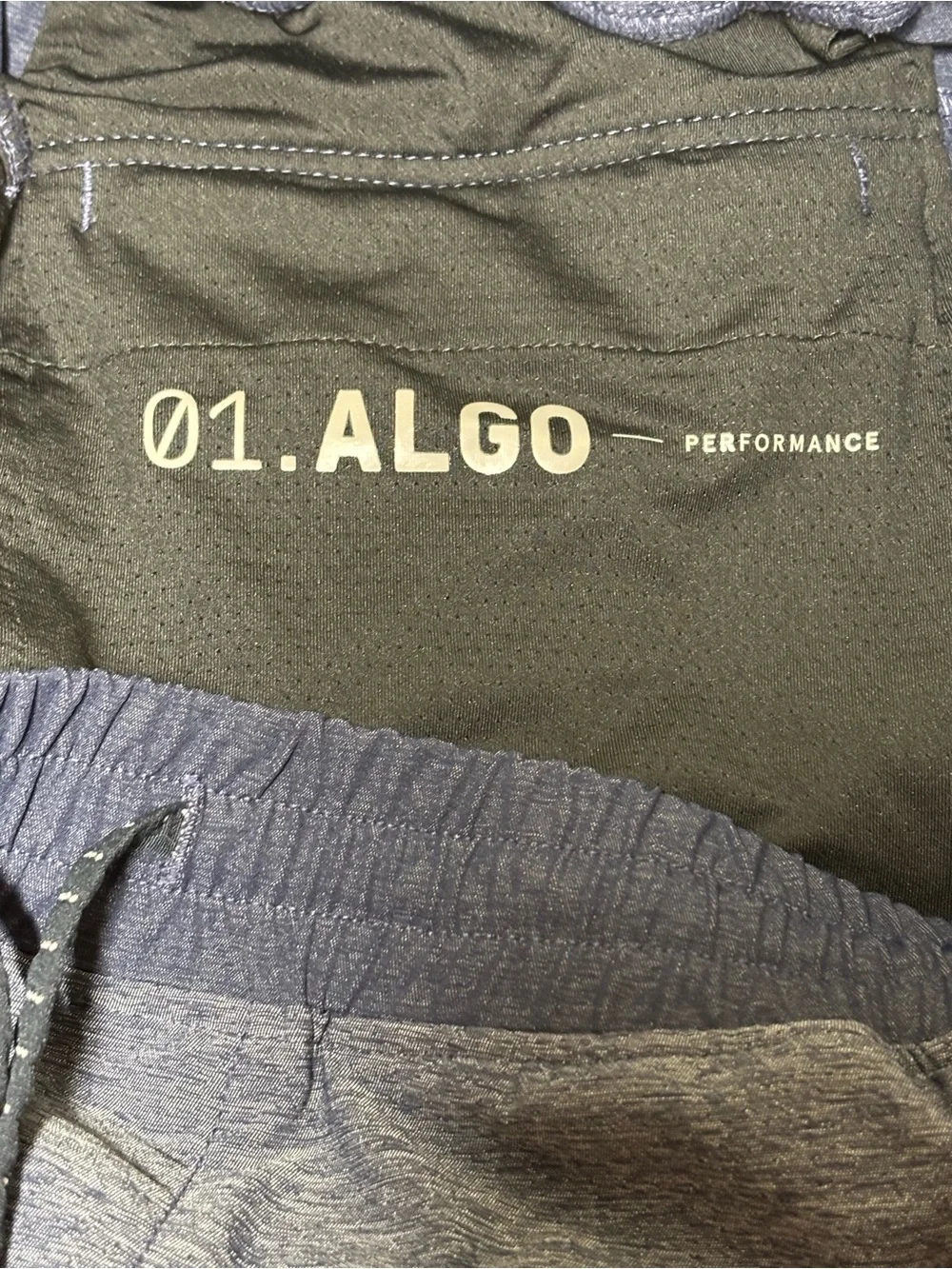 Men's 01.ALGO Navy Small Drawstring Performance Pants